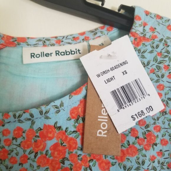 NWT Roller Rabbit Dening Nori Long Sleeve Tiered Dress - XS - Picture 6 of 11